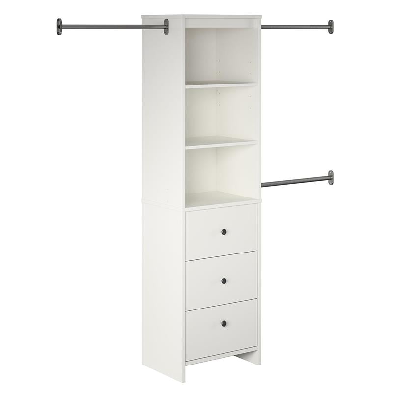 Systembuild Beckett Closet Storage Organizer in White