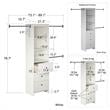 Systembuild Beckett Closet Storage Organizer in White