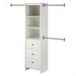 Systembuild Beckett Closet Storage Organizer in White