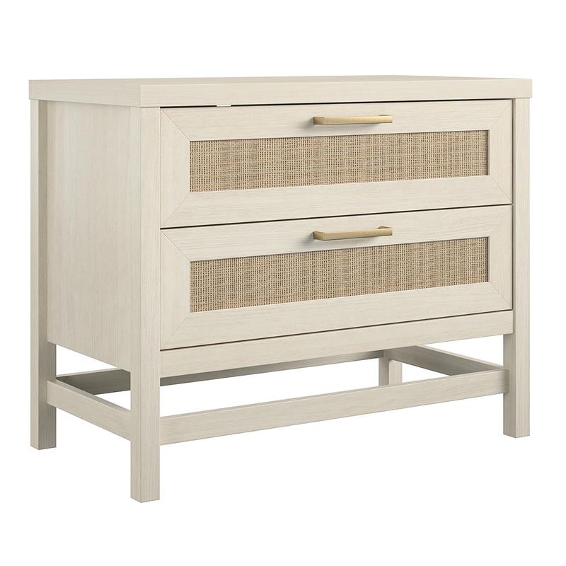 Ameriwood Home Lennon 2 Drawer Nightstand in Ivory Oak Cymax Business