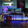 NTense Quest Gaming L Desk with CPU Stand in Gray