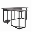 NTense Quest Gaming L Desk with CPU Stand in Gray