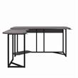 NTense Quest Gaming L Desk with CPU Stand in Gray