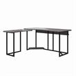 NTense Quest Gaming L Desk with CPU Stand in Gray