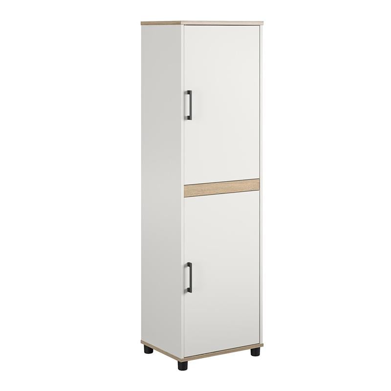 SystemBuild Whitmore 2 Door Kitchen Pantry Cabinet in White