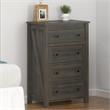 Ameriwood Home Farmington 4 Drawer Dresser in Weathered Oak