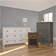 Ameriwood Home Farmington 4 Drawer Dresser in Weathered Oak