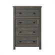 Ameriwood Home Farmington 4 Drawer Dresser in Weathered Oak