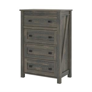 ameriwood home farmington 4 drawer dresser in weathered oak