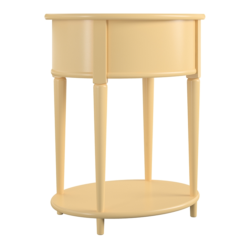 Ameriwood Home Aurora End Table in Pale Yellow