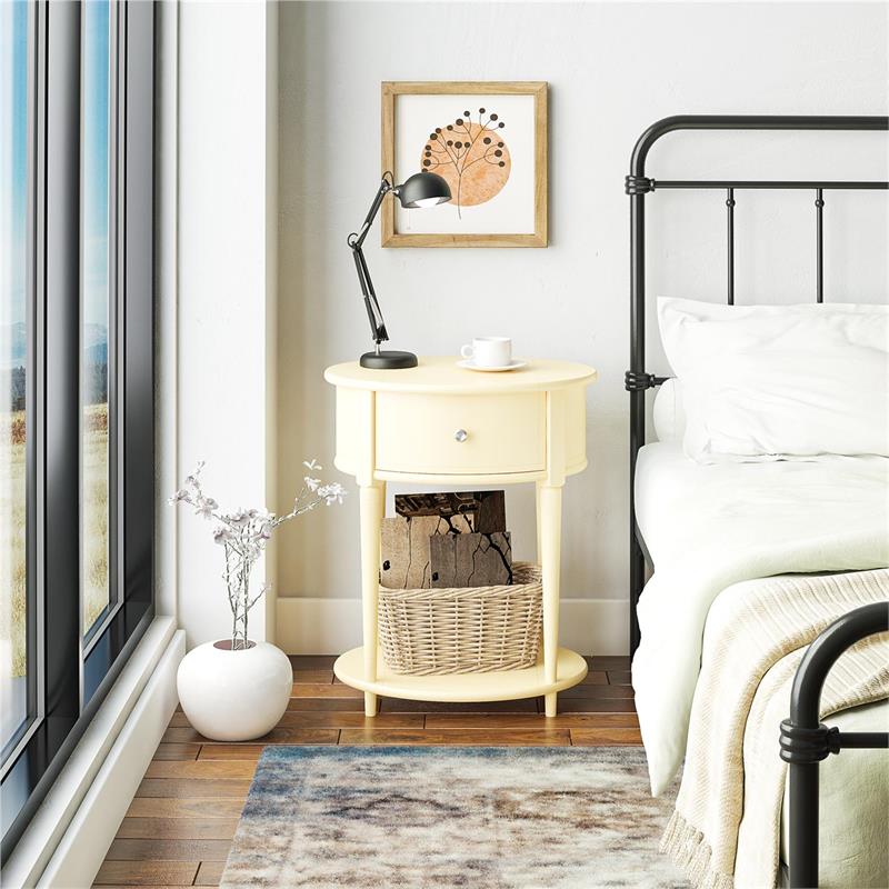 Ameriwood Home Aurora End Table in Pale Yellow
