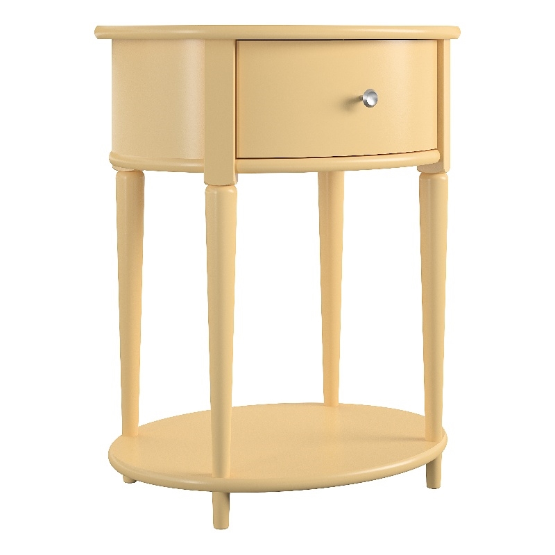 Ameriwood Home Aurora End Table in Pale Yellow