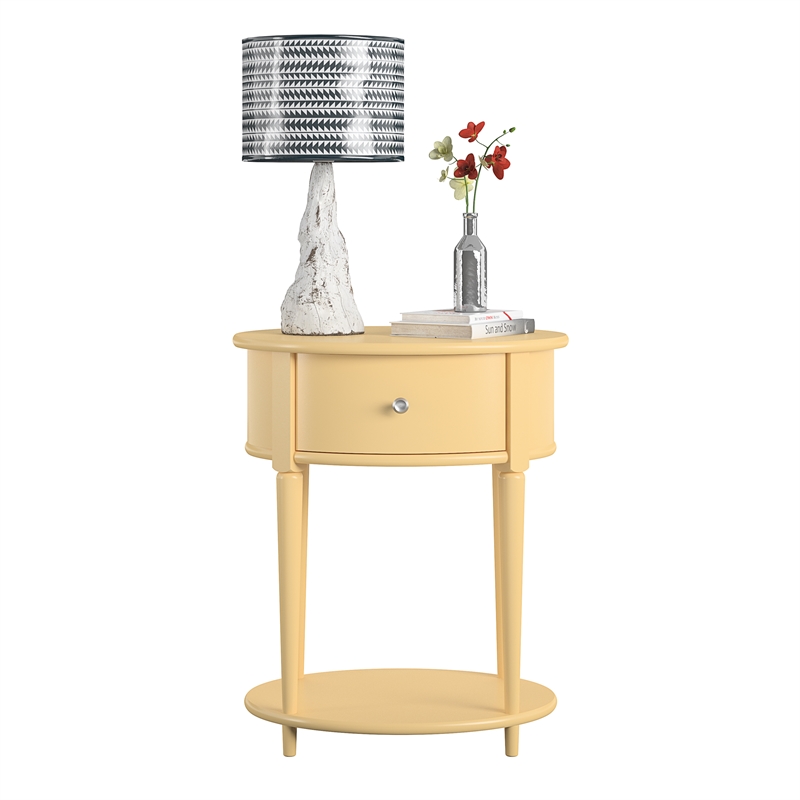 Ameriwood Home Aurora End Table in Pale Yellow
