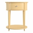 Ameriwood Home Aurora End Table in Pale Yellow