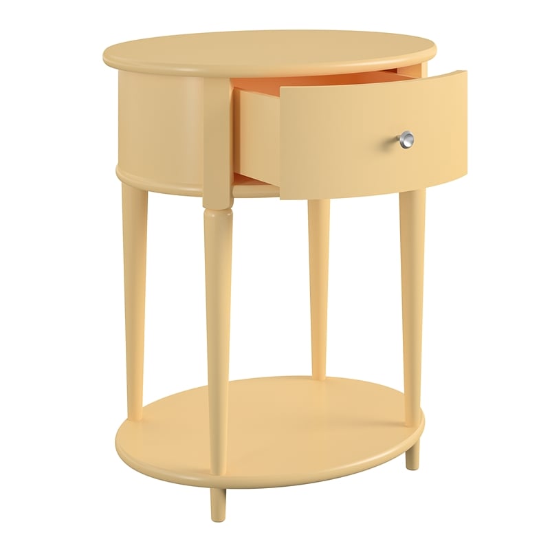 Ameriwood Home Aurora End Table in Pale Yellow