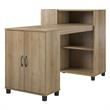 SystemBuild Evolution Lory Hobby and Craft Desk with Storage Cabinet in Natural