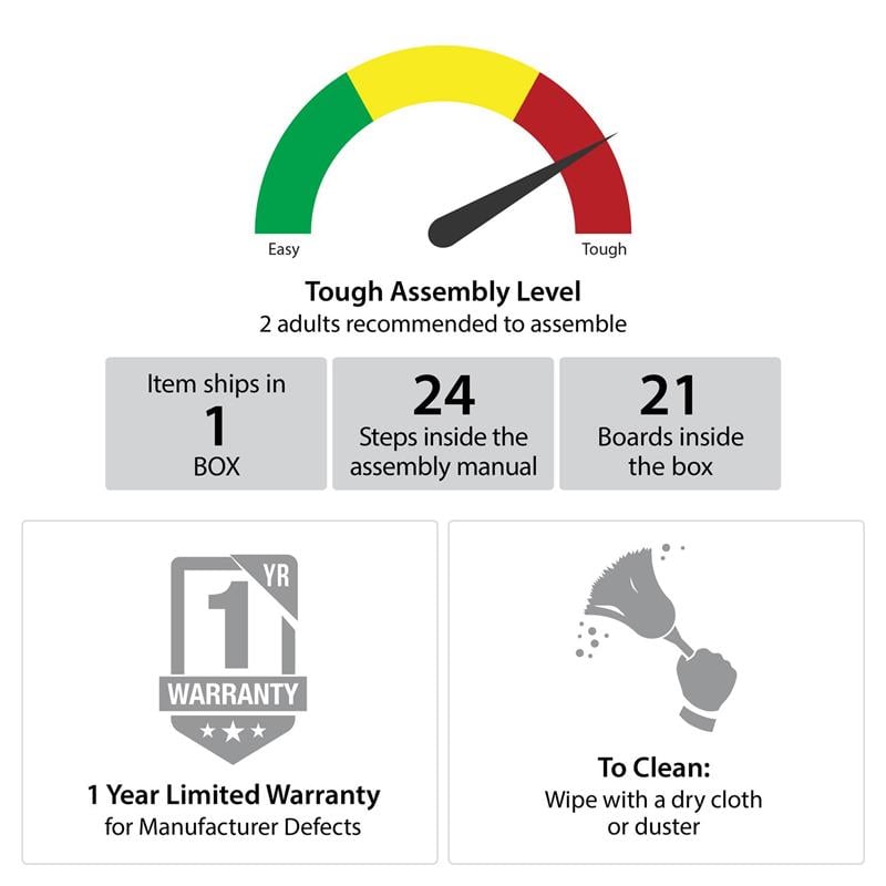 Systembuild Evolution Lory Hobby and Craft Desk with Storage Cabinet in Black