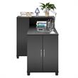 Systembuild Evolution Lory Hobby and Craft Desk with Storage Cabinet in Black