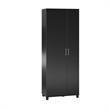 Systembuild Lory Tall Asymmetrical Storage Cabinet in Black