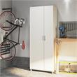 Systembuild Lory Tall Asymmetrical Storage Cabinet in White