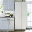 Systembuild Lory Tall Asymmetrical Storage Cabinet in White