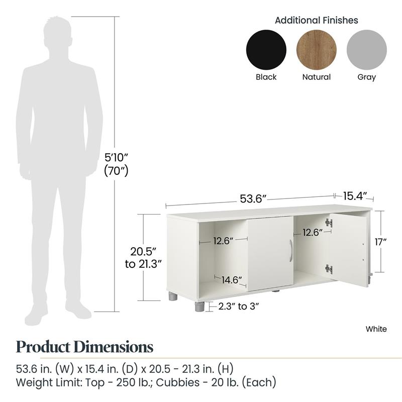 Systembuild Lory Shoe Storage Bench in Black