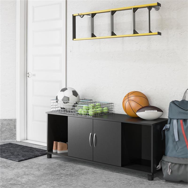 Systembuild Lory Shoe Storage Bench in Black