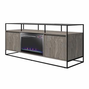 ameriwood home tv stand with electric fireplace for tvs up to 65