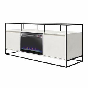 ameriwood home camley tv stand with fireplace for tvs up to 65