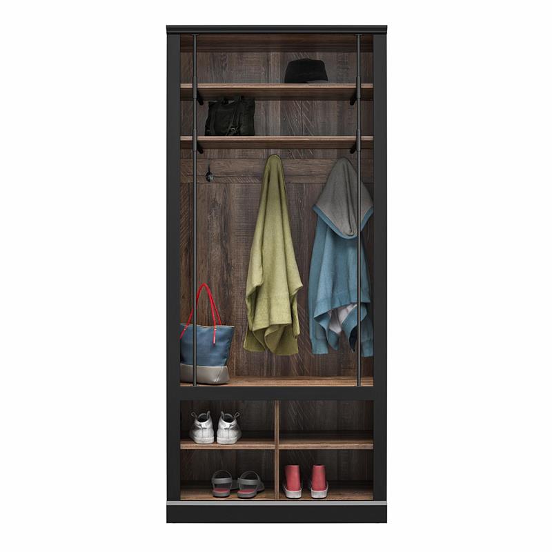 Modular Furniture Combo Entryway Hall Trees Storage Bench Closet