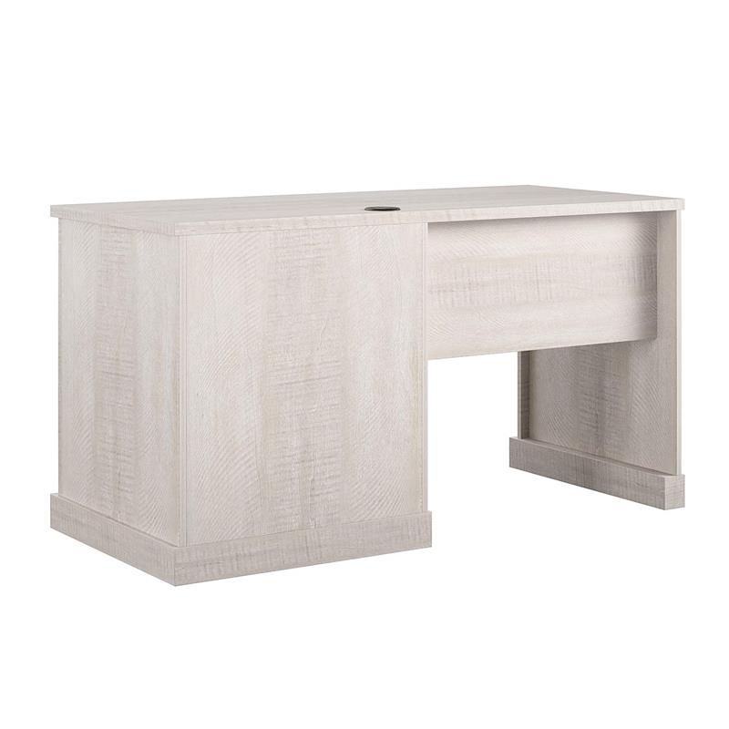 Ameriwood Home Knox County Single Pedestal Computer Desk in Rustic White