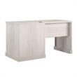 Ameriwood Home Knox County Single Pedestal Computer Desk in Rustic White