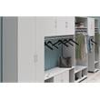 Systembuild Evolution Lory 2 Door Wall Cabinet with Hanging Rod in Dove Gray