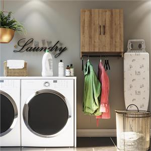 lory 2 door wall cabinet with hanging rod