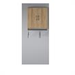 Systembuild Evolution Lory 2 Door Wall Cabinet with Hanging Rod in Natural