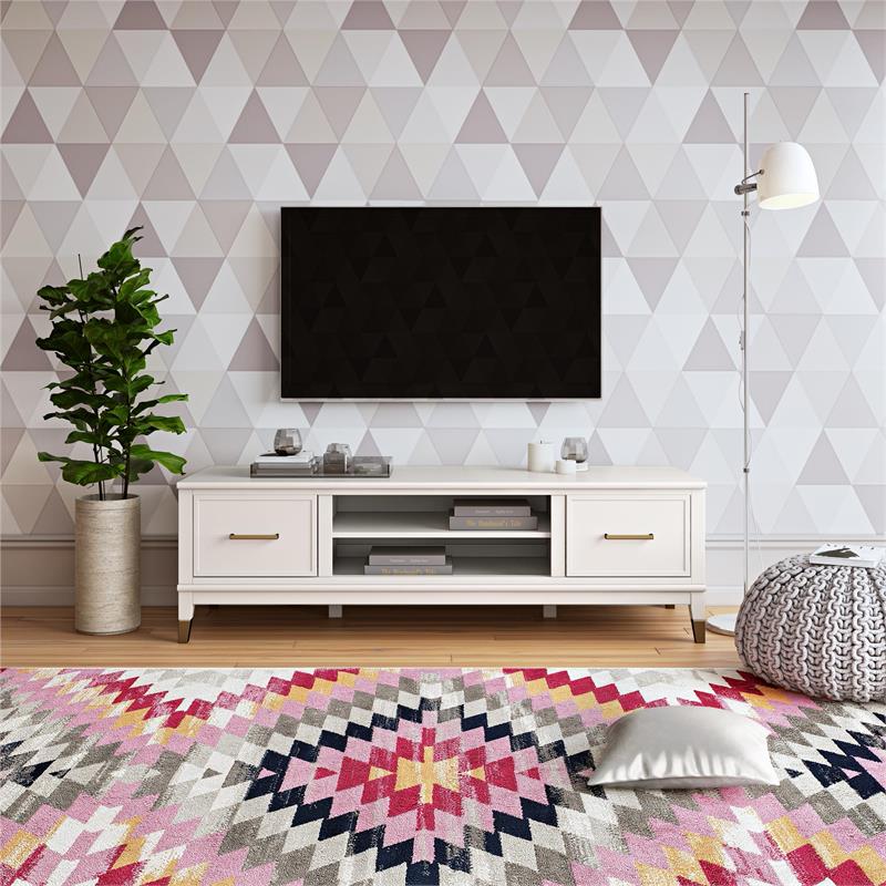 CosmoLiving by Cosmopolitan Westerleigh TV Stand for TVs up to 65 in White
