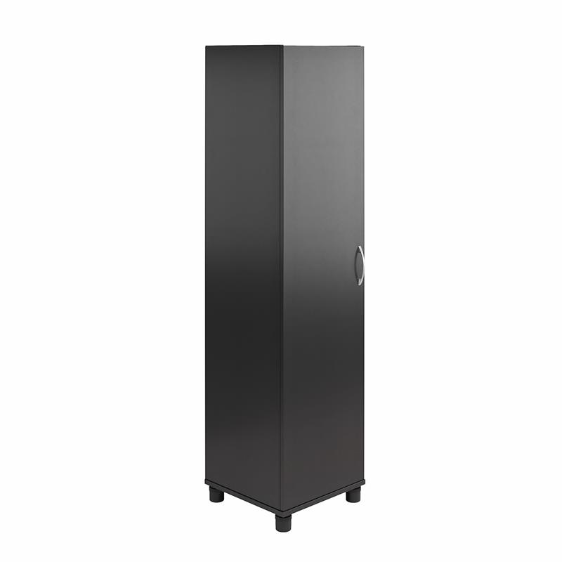 Systembuild Evolution Lory 60 Tall Storage Cabinet In Black Bushfurniturecollection Com