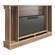 Ameriwood Home Elmcroft Wide Mantel with Linear Electric Fireplace in Walnut