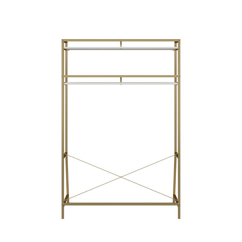 CosmoLiving by Cosmopolitan Scarlett Single Pedestal Desk in White