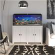 Flipper by Ollie & Hutch Farmington 55 Gallon Aquarium Stand in Ivory Oak