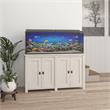 Flipper by Ollie & Hutch Farmington 55 Gallon Aquarium Stand in Ivory Oak