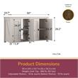 Flipper by Ollie & Hutch Farmington 55 Gallon Aquarium Stand in Ivory Oak