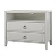 Novogratz Her Majesty 2 Drawer Nightstand in Soft White