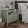 Novogratz Her Majesty 2 Drawer Nightstand in Green