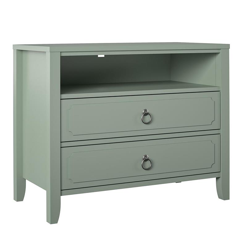 Novogratz Her Majesty 2 Drawer Nightstand in Green