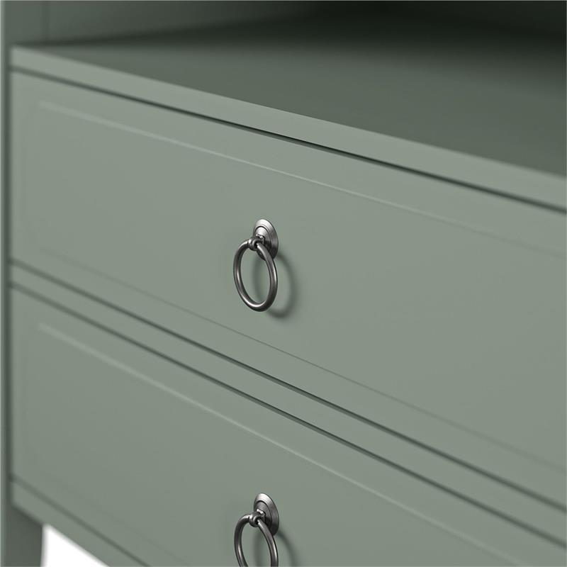 Novogratz Her Majesty 2 Drawer Nightstand in Green