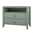 Novogratz Her Majesty 2 Drawer Nightstand in Green