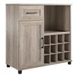 Systembuild Evolution Dwyer Bar Cabinet in Gray Oak