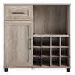 Systembuild Evolution Dwyer Bar Cabinet in Gray Oak