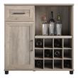 Systembuild Evolution Dwyer Bar Cabinet in Gray Oak